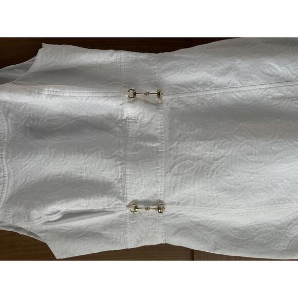 Vineyard Vines For Kentucky Derby White Textured Mini Dress Women’s size 6 - Picture 4 of 12